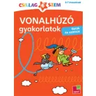 Vonalhúzó gyakorlatok - Betűk és számok - Piros
