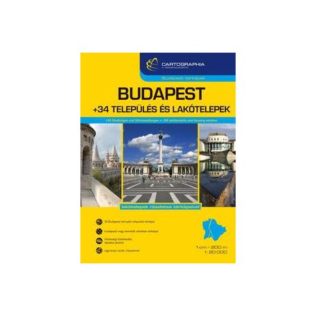 Budapest +34 Település és lakótelep atlasz 1:20 000, 1:10 000