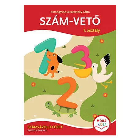 Szám-vető 1. osztály számvázoló füzet pauszlapokkal