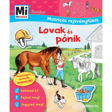 Lovak és pónik - Mi Micsoda Junior Matricás rejtvényfüzet
