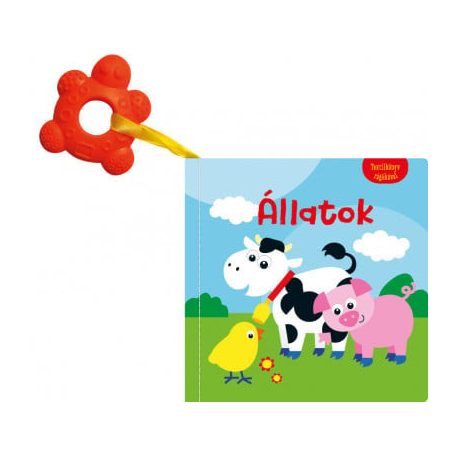Textilkönyv rágókával - Állatok