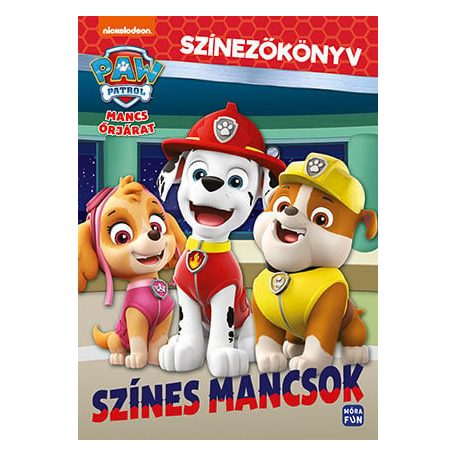 Mancs Őrjárat - Színes mancsok - Színezőkönyv