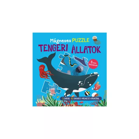 Mágneses puzzle - Tengeri állatok