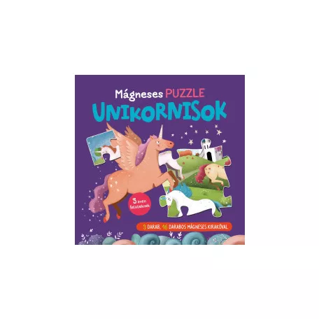 Mágneses puzzle - Unikornisok