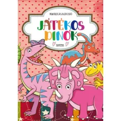 Játékos dinók - Matricás kifestő