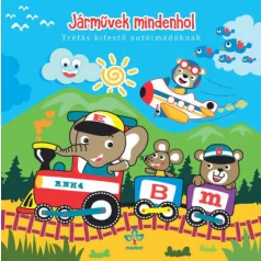 Járművek mindenhol – Tréfás kifestő autóimádóknak