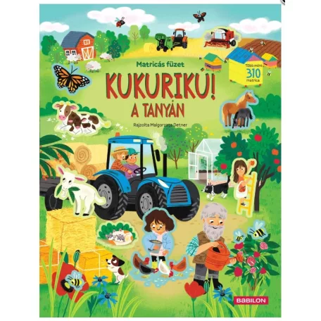 KUKURIKÚ! A TANYÁN - Matricás füzet