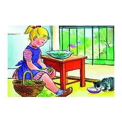 Zsuzsi segít anyukának - Diafilm