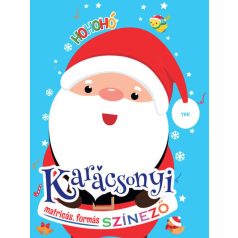 Karácsonyi matricás színező