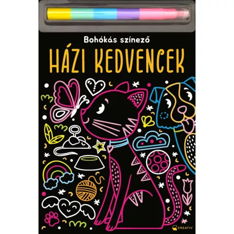 Házi kedvencek - Bohókás színező
