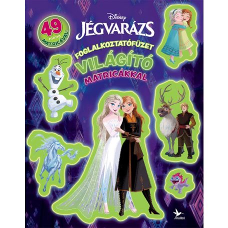 Foglalkoztatófüzet világító matricákkal - Jégvarázs