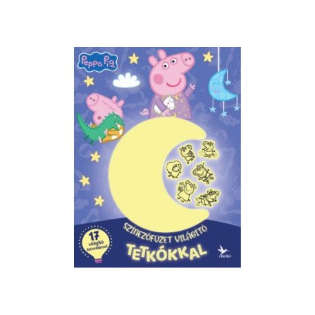 Színezőfüzet világító tetkókkal - Peppa malac