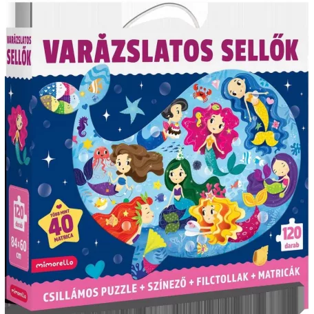 Varászlatos sellők - Csillámos puzzle