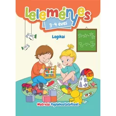   Leleményes 3-4 éves - Logikai feladatok / Matricás foglalkoztatófüzet