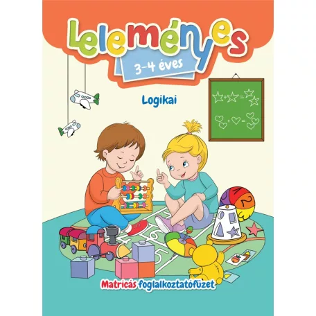 Leleményes 3-4 éves - Logikai feladatok / Matricás foglalkoztatófüzet