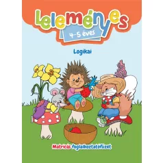   Leleményes 4-5 éves - Logikai feladatok / Matricás foglalkoztatófüzet