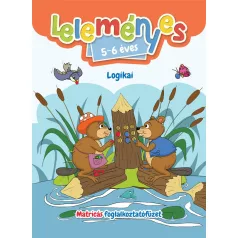   Leleményes 5-6 éves - Logikai feladatok / Matricás foglalkoztatófüzet