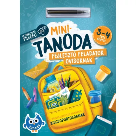 Minitanoda fejlesztő feladatok ovisoknak - 3-4 éves kortól - letörölhető filccel