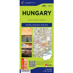   Magyarország Comfort térkép (laminált) - 1:520000 - Autótérkép
