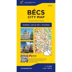 Bécs (keményborítós) belvárostérkép