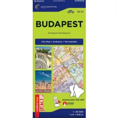 Budapest Comfort térkép (laminált) 2026