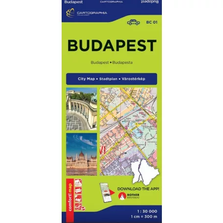 Budapest Comfort térkép (laminált) 2026