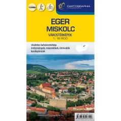 Miskolc, Eger várostérkép 1:17 000/1:12 500 2026