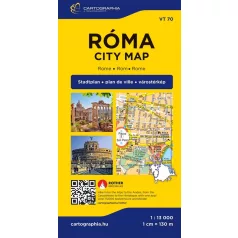 Róma keményborítós várostérkép [VT 70]