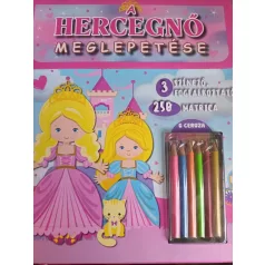   A hercegnő meglepetése - 3 színező, 6 ceruza, 250 matrica